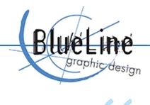 Blue Line Graphic Design logo